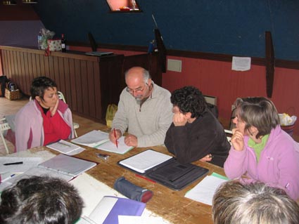 réunion entre les enseignants et l'association